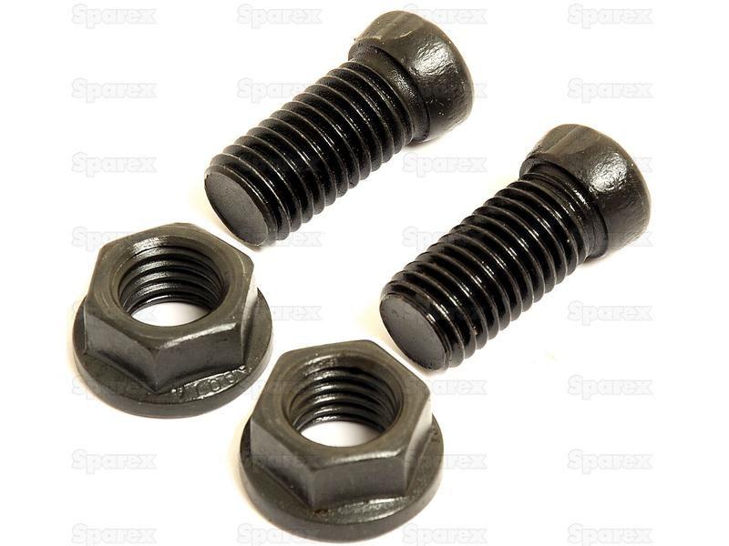 Conical Head Bolt 1 Flat with Nut (TC1M), Replacement for Kverneland