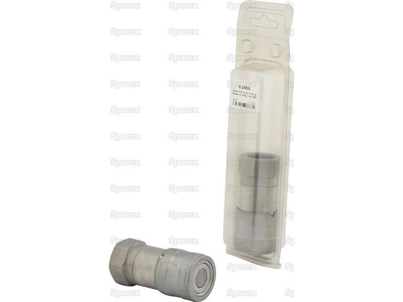 Sparex Flat Faced Coupling Female 1/2'' Body x 3/4'' BSP Female Thread (Agripak 1pc.)