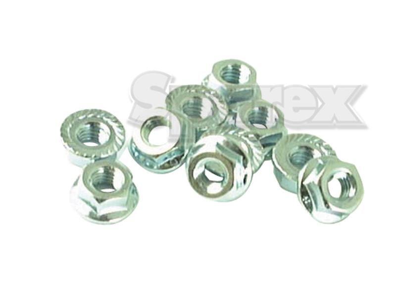Metric Serrated Flange Nut, Size: M6 x 1.00mm (Din 6923) Metric Coarse