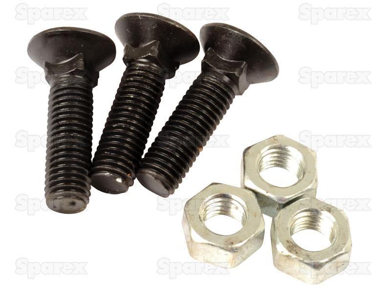 Round Countersunk Square Hex Bolt & Nut (TFCC), Replacement for Dowdeswell