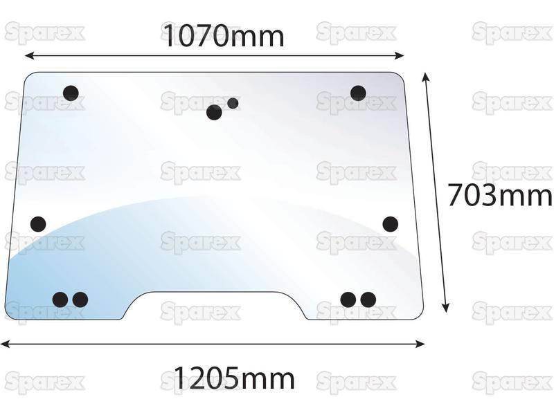 Windscreen for Massey Ferguson (3806580M4)