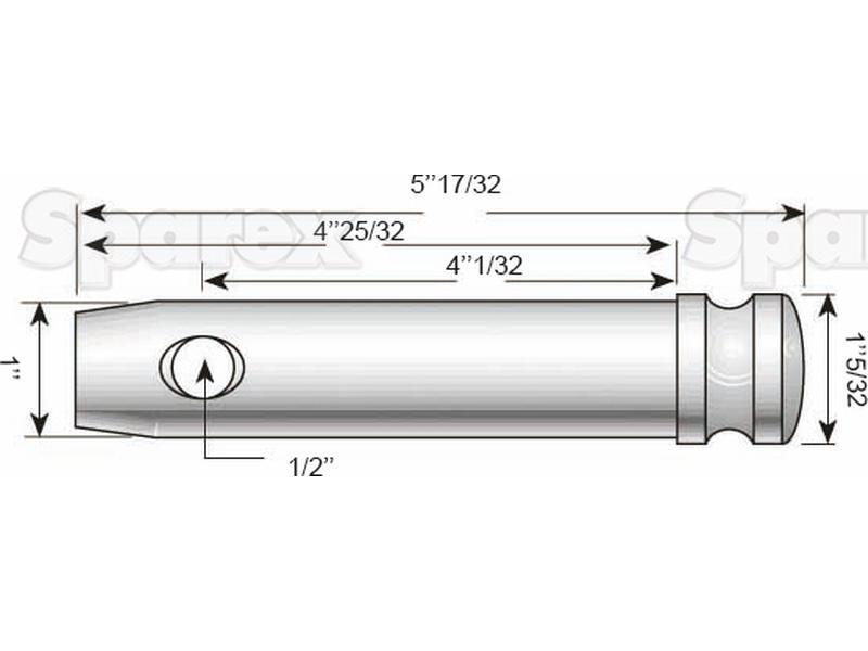 Top Link Pin (Cat. 2) for Ford, Leyland | 1934720 81822044 C9NNB927A AJJ6717