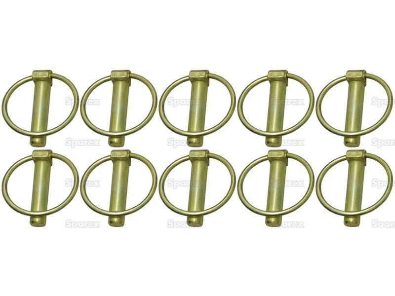 Round Linch Pin, Pin Ø11mm x 44.5mm (10 pcs. Agripak)