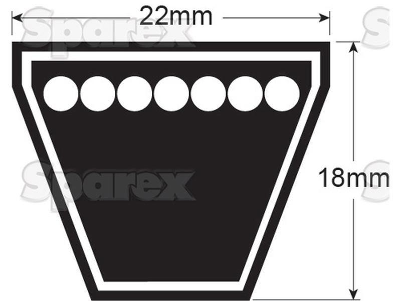 V Belt - SPC Section - Belt No. SPC4250 Bearings Reference (SPC4250)