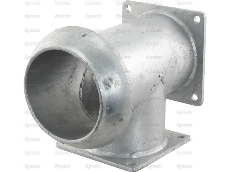 T Piece with Male Coupling 6'' (159mm) (Galvanised)
