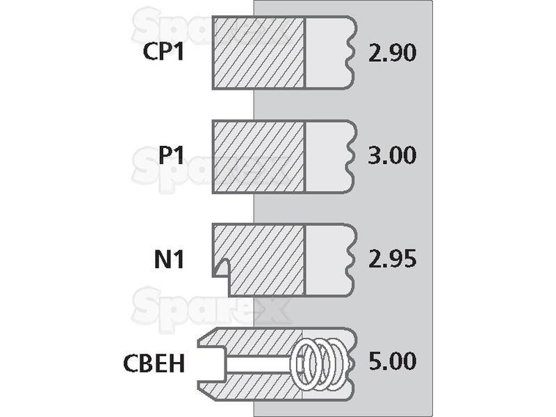 Piston Ring for JCB 2D