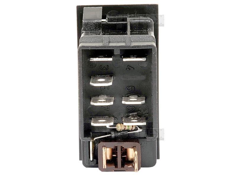 Rocker Switch - Hazard, 2 Position (On/Off) Massey Ferguson (1695209M1)