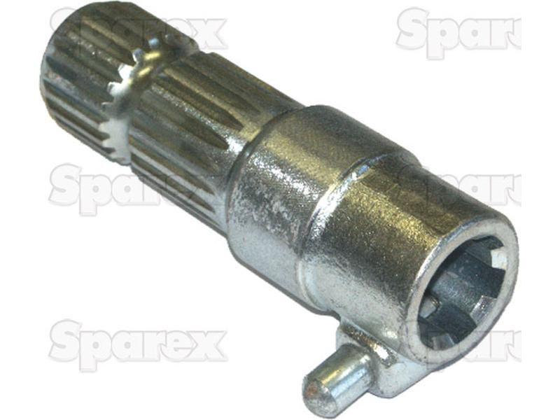 PTO Adaptor - Female spline 1 3/8'' - 6 x Male spline 1 3/4'' - 20 with Quick Release Pin.