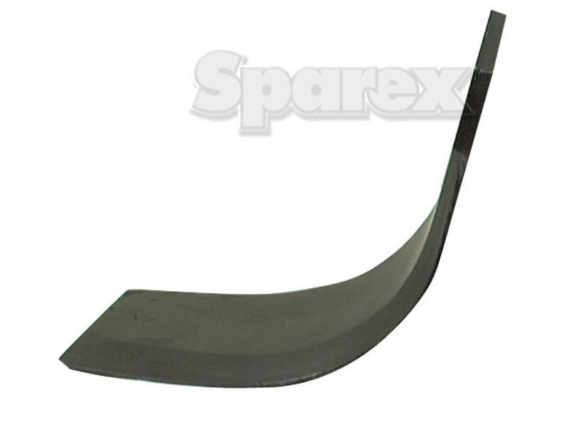 Rotavator Blade Curved LH 80x8mm Height: 195mm. Hole centres: 57mm. Hole Ø: 14.5mm. Replacement for Celli for Celli K