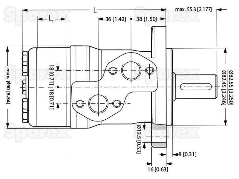 Orbital Hydraulic Motor Danfoss (OMP50)