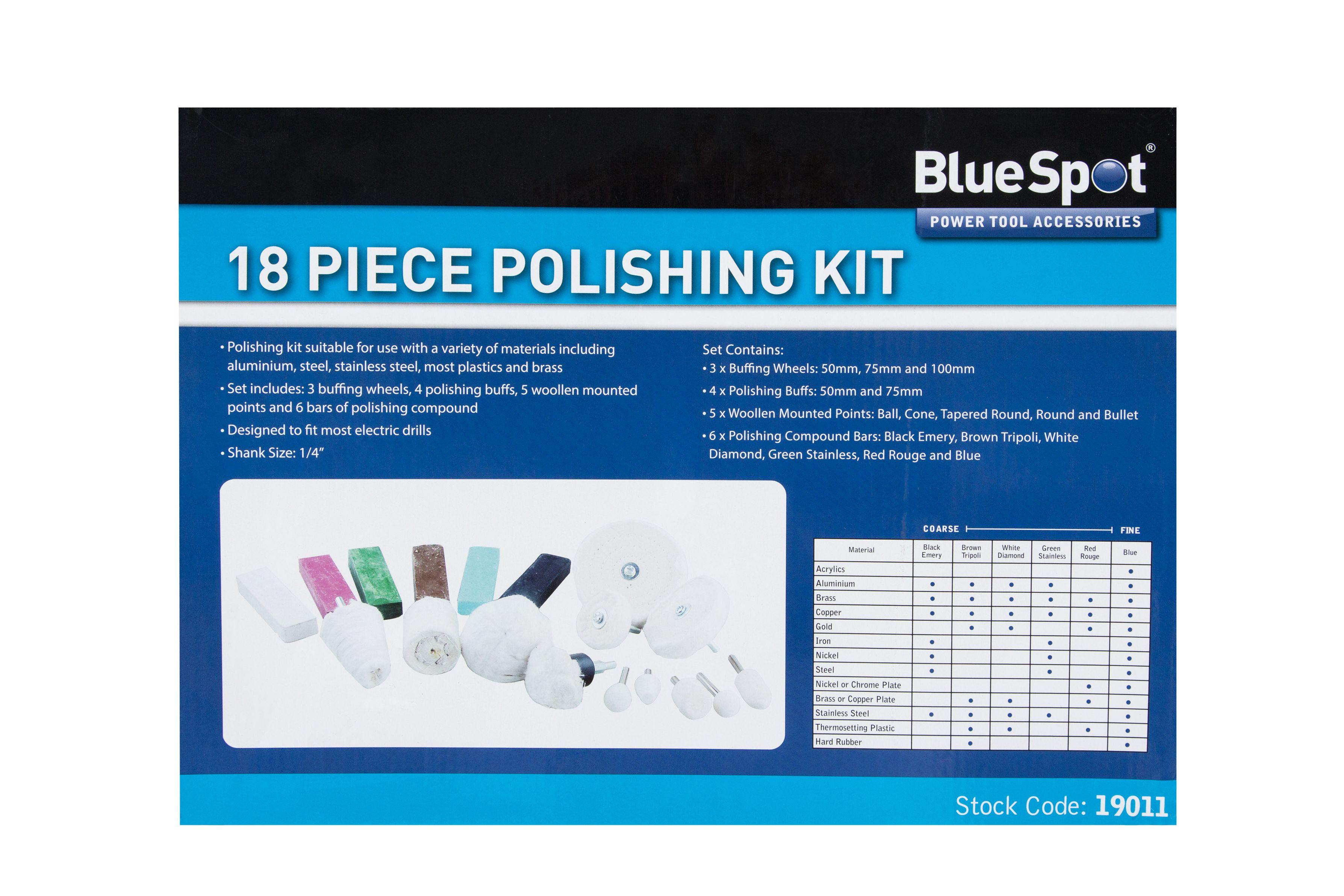 Blue Spot Tools 18 PCE Polishing Kit
