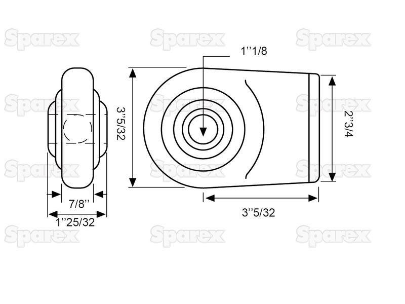 Lower Link Weld On Ball End (Cat. 2)