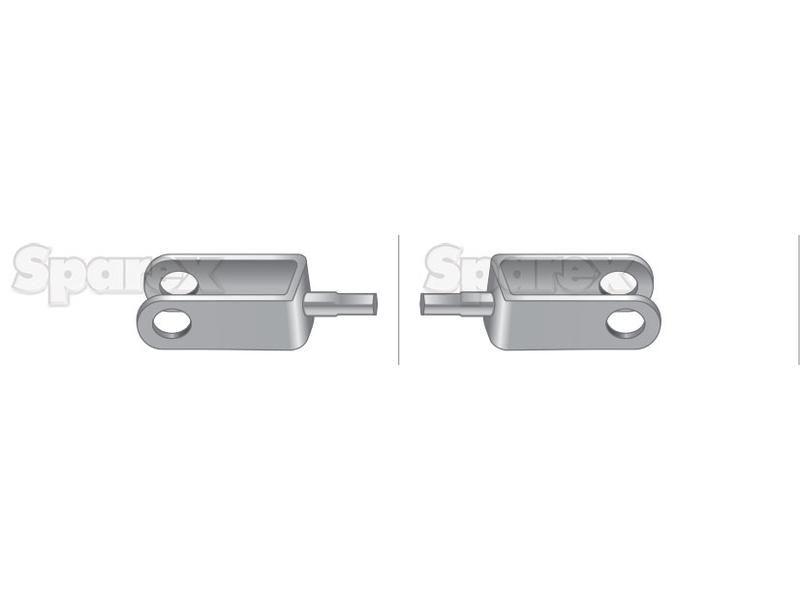 Foot Throttle Cable - Length: 860mm, Outer cable length: 660mm. for Massey Ferguson