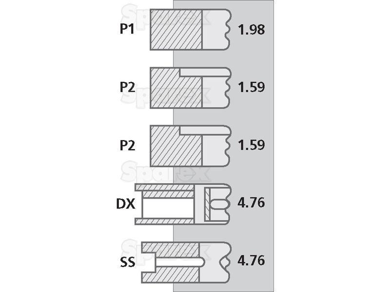 Piston Ring for Perkins A4.107 (EB)
