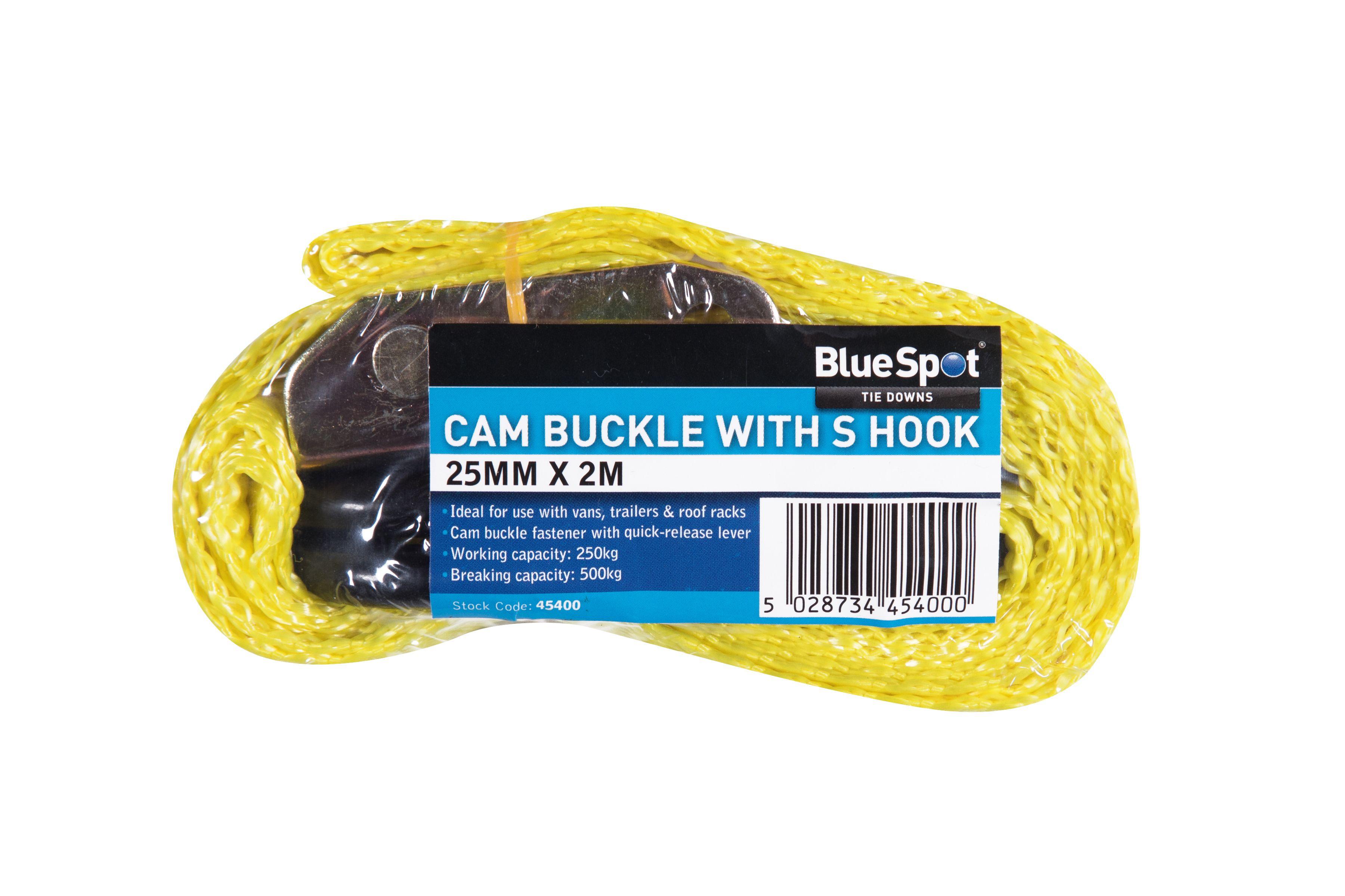 Blue Spot Tools 25mm x 2m S Hook Cam Buckle