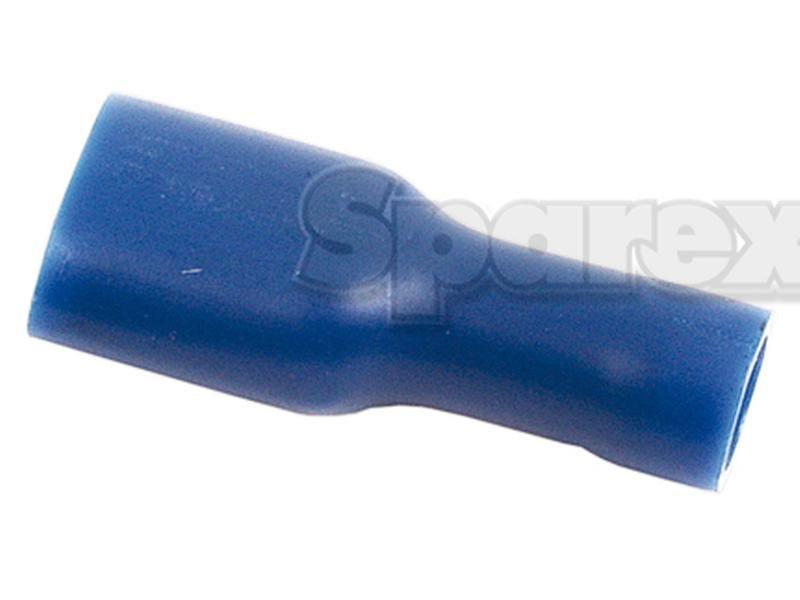 Pre Insulated Spade Terminal - Fully Insulated, Standard Grip - Female, 6.3mm, Blue (1.5 - 2.5mm), (Bag )