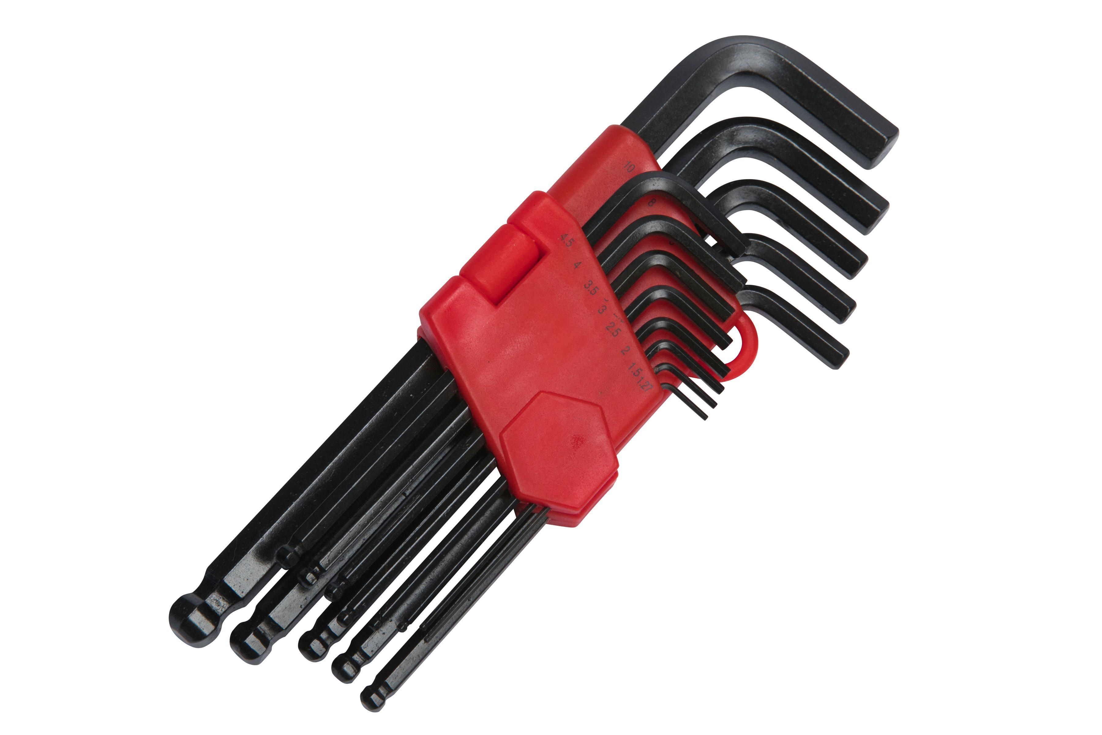 Blue Spot Tools 13 PCE Long Arm Metric Ball End Hex Key Set (1.27-10mm)
