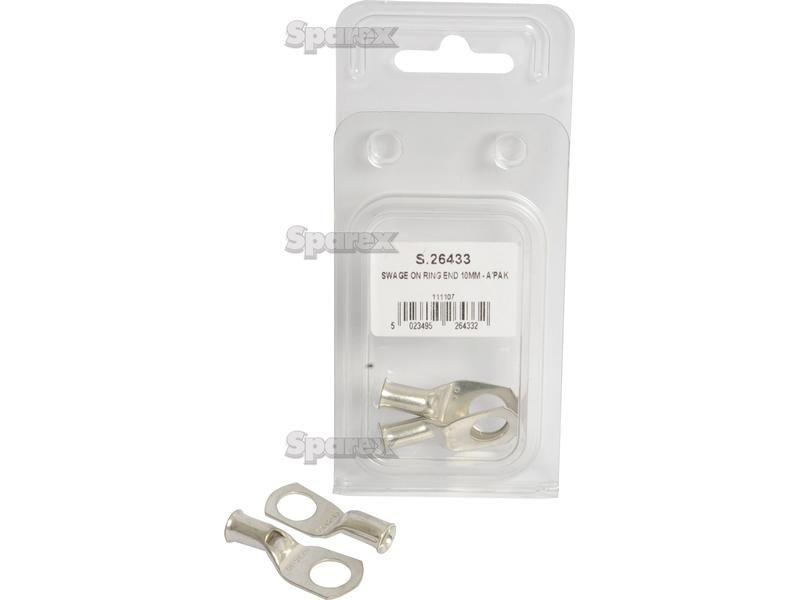 Swage On Ring Terminal 16mm°² x Ø5.5mm, Agripak (2 pcs.)