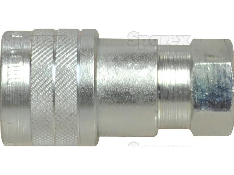 Sparex Quick Release Hydraulic Coupling Female 3/8'' Body x 3/8'' BSP Female Thread JCB, Massey Ferguson, PARKER HANNIFIN