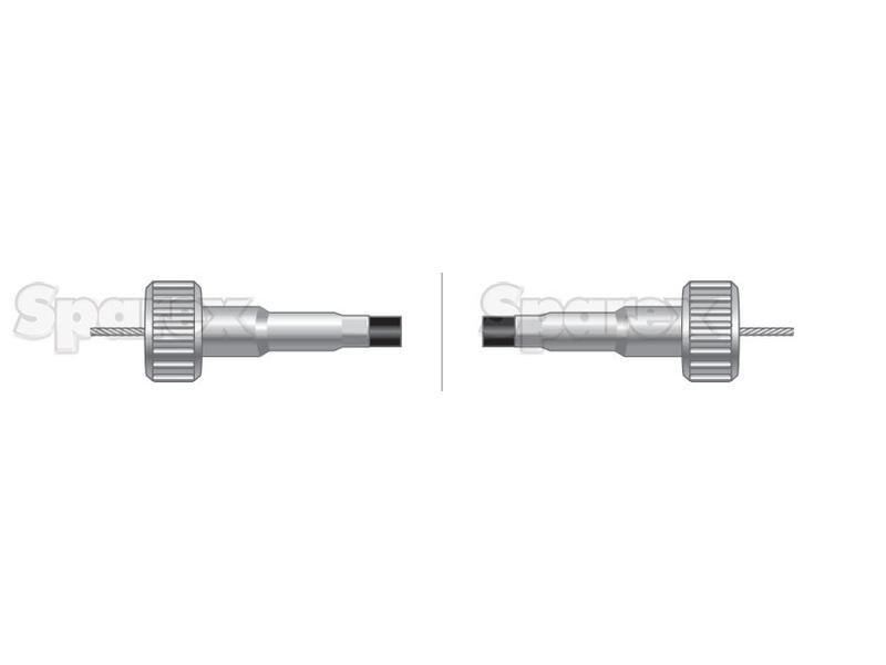 Drive Cable - Length: 632mm, Outer cable length: 592mm. for Massey Ferguson 35 (Pre 100 Series (1947 - 65))
