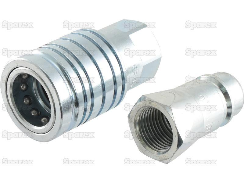 Hydraulic Quick Release Coupling Pair 1/2''BSP male & 1/2'' female