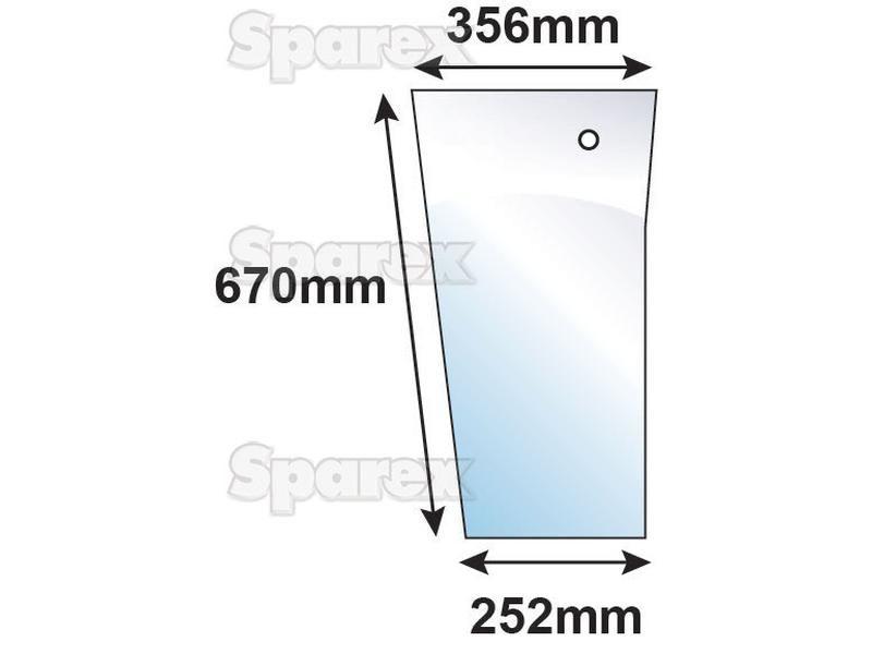 Lower Front Glass RH for Massey Ferguson 399 (300 Series)