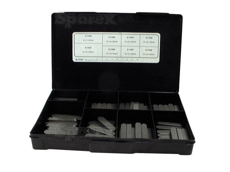 Metric Parallel Keys Assortment, 80 pcs. Handipak