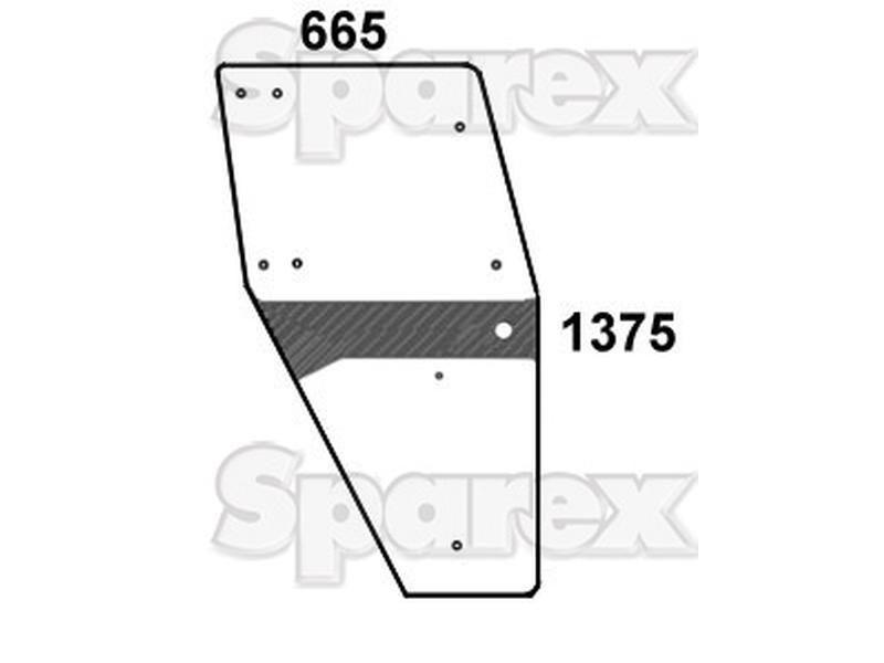 Door Glass RH for Deutz-Fahr DX6.05 (DX6 Series)
