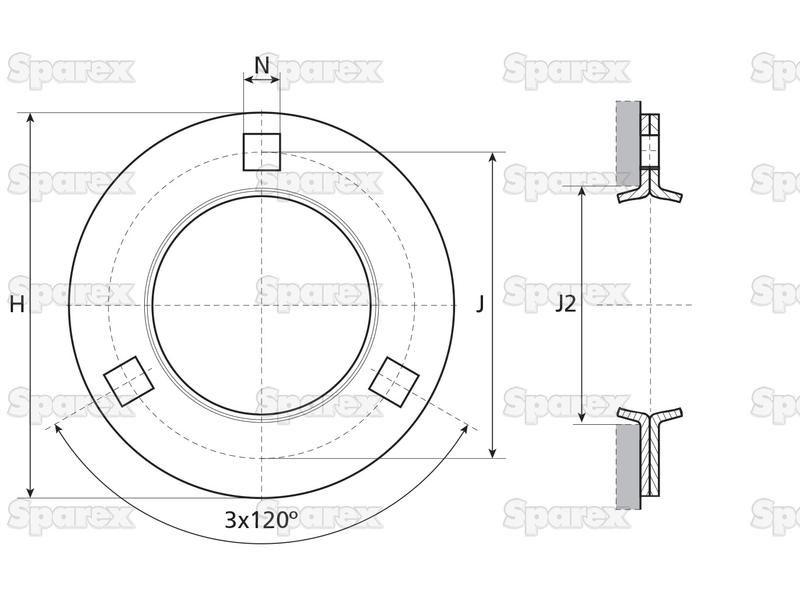 NTN SNR Bearing Housing Only (PF207) Bearings Reference (PF207, PF72)