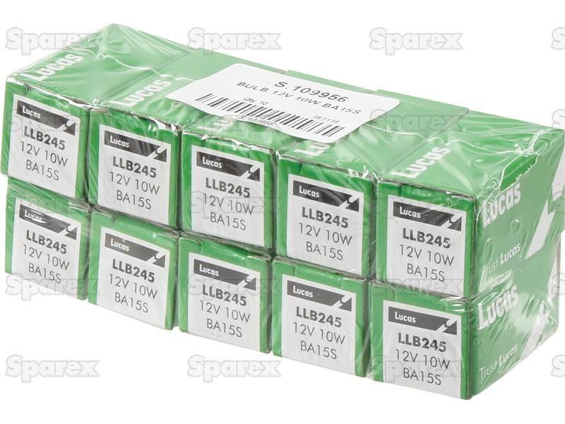 Halogen Side | Indicator Bulb, 12V, 10W, BA15s Base Case IH, Ford New Holland, John Deere, Lucas, OSRAM, Phillips, Renault