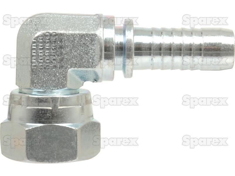 Dicsa BSP 60° Hose Insert 1/4'' x 1/4'' Female Thread 90° Compact Swivel
