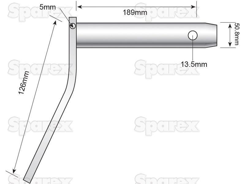 Lower link pin - Double shear 50.8x189mm Cat.4