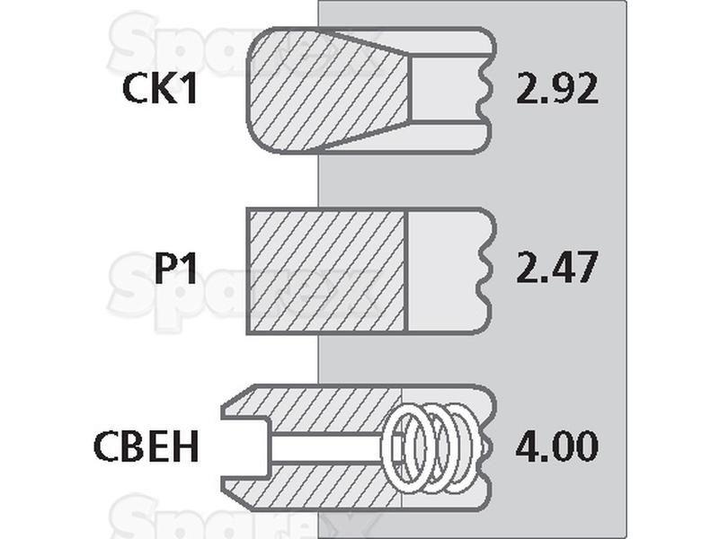 Piston Ring for Massey Ferguson 8130 (8100 Series)