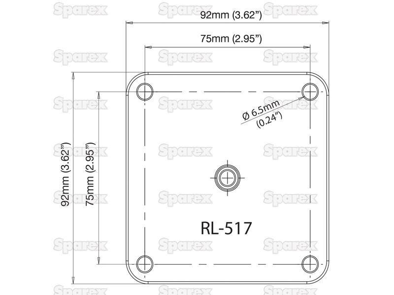 ROKK mini - 75mm Square VESA Top Plate