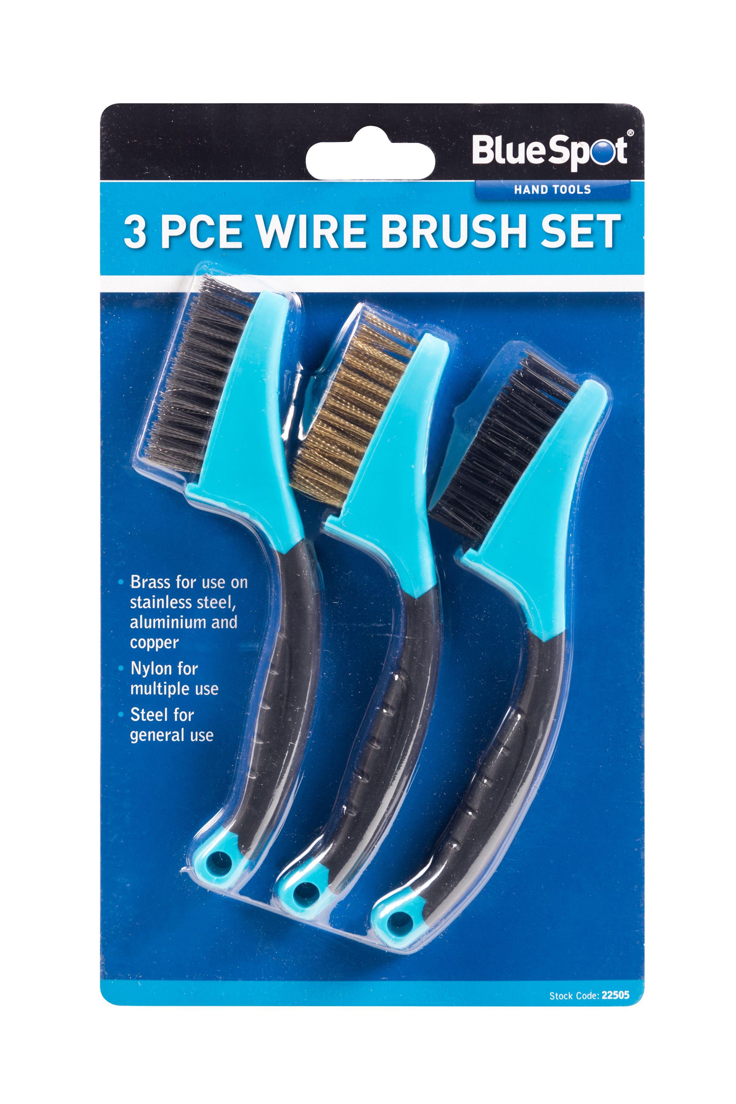 Blue Spot Tools 3 PCE Wire Brush Set