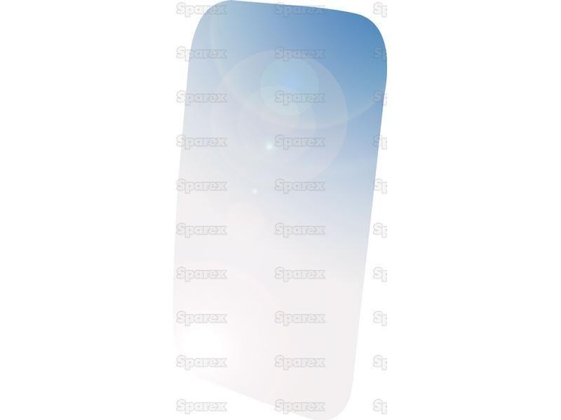 Replacement Mirror Glass - Rectangular, (Convex), 347 x 197mm