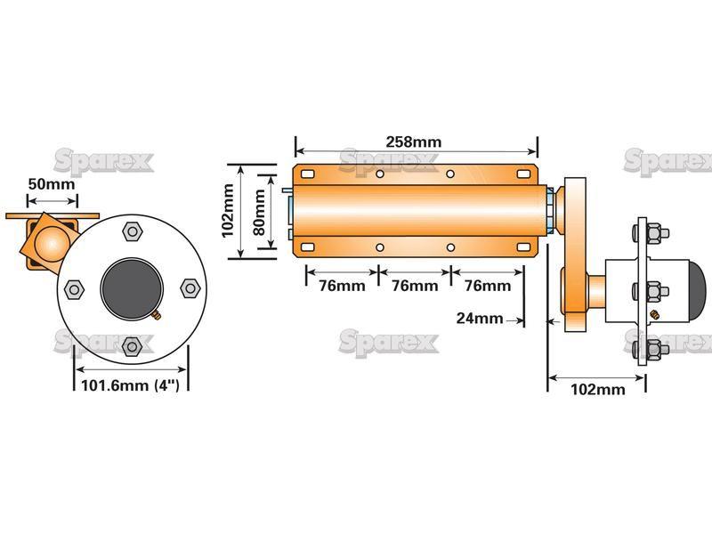 SUSPENSION UNIT-PAIR 650KG