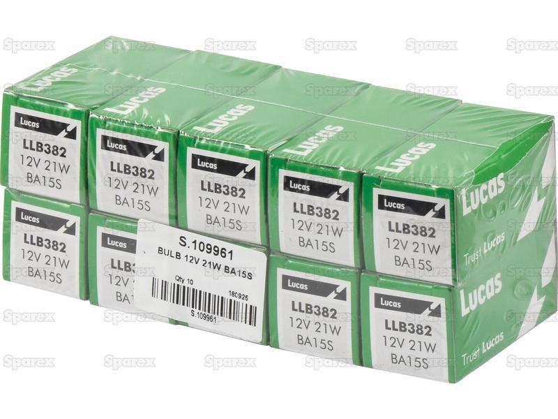 Halogen Side | Indicator Bulb, 12V, 21W, BA15s Base Case IH, Claas, Fiat, Ford New Holland, JCB, John Deere, Landini, Lucas, Massey Ferguson, OSRAM, Phillips, Renault