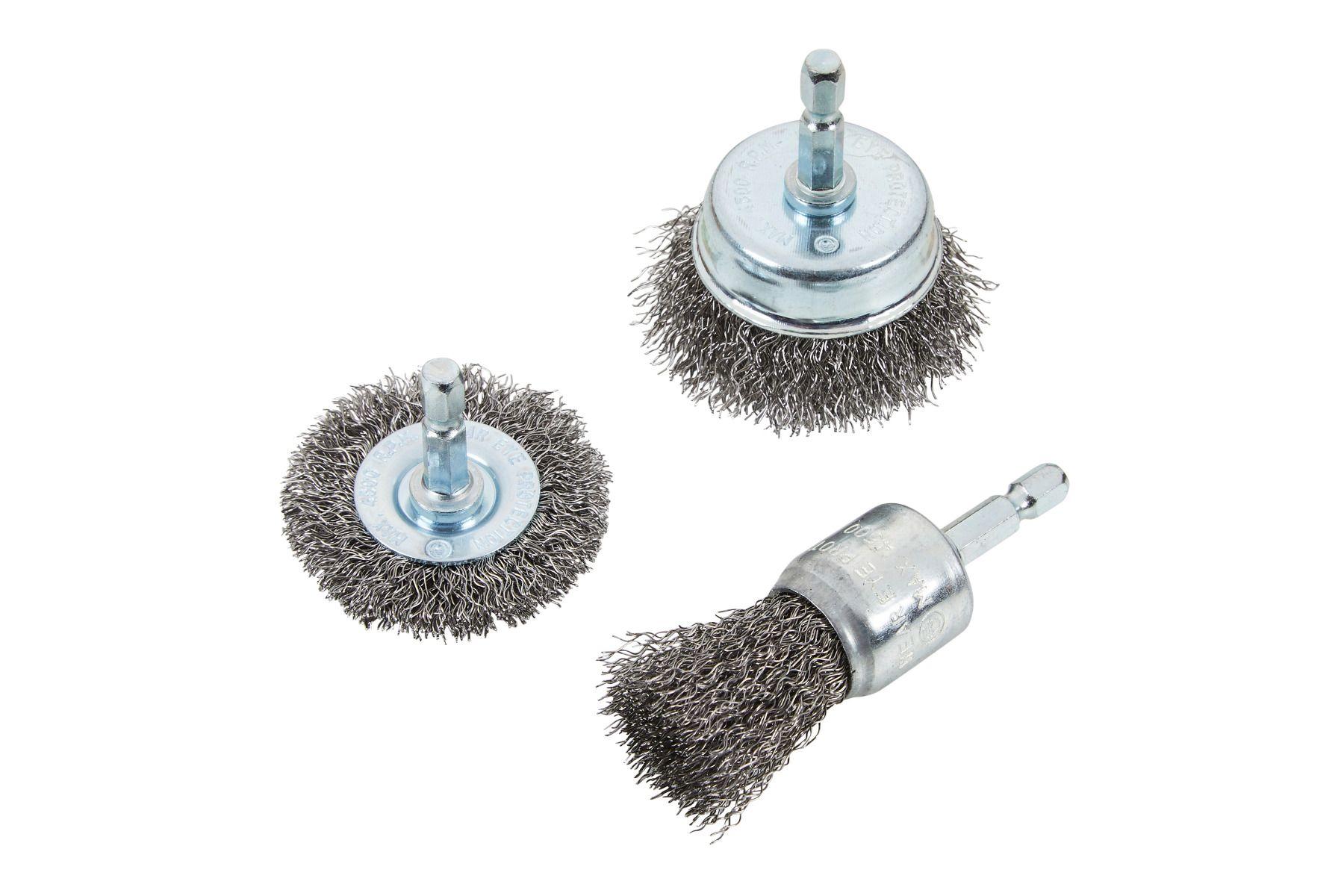Blue Spot Tools Hex Shank Wire Cup Bruh Set