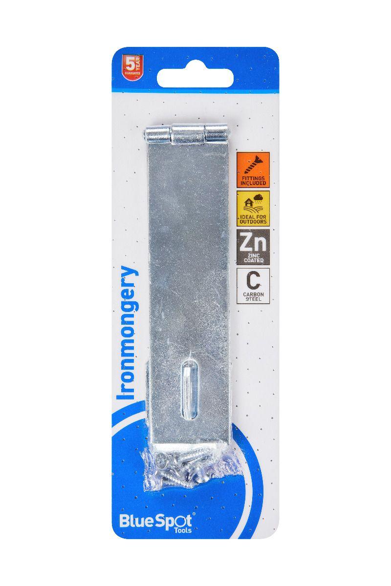 Blue Spot Tools Zinc Plated Hasp And Staple 152mm