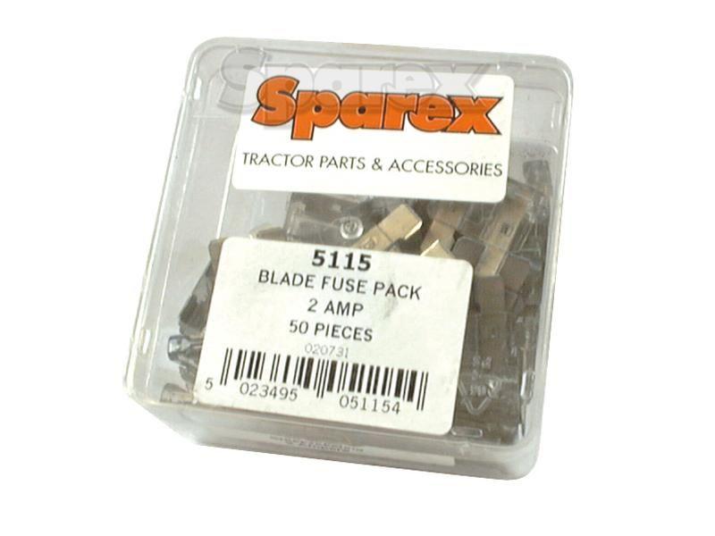 Blade Fuse 2A, 50 pcs. Agripak