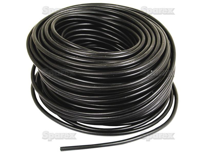 Electrical Cable - 1 Core, 6mm°² Cable, Black (Length: 50M), ()