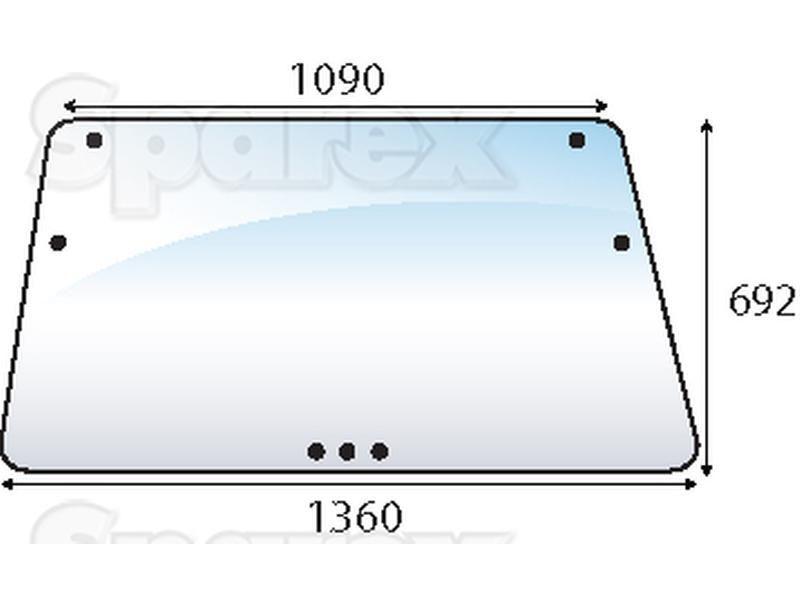 Windscreen for Deutz-Fahr DX4.50 (DX4 Series)