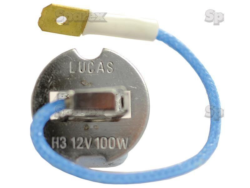 Halogen Plough Bulb, 12V, 100W, PK22s Base Lucas (483, LLB483)