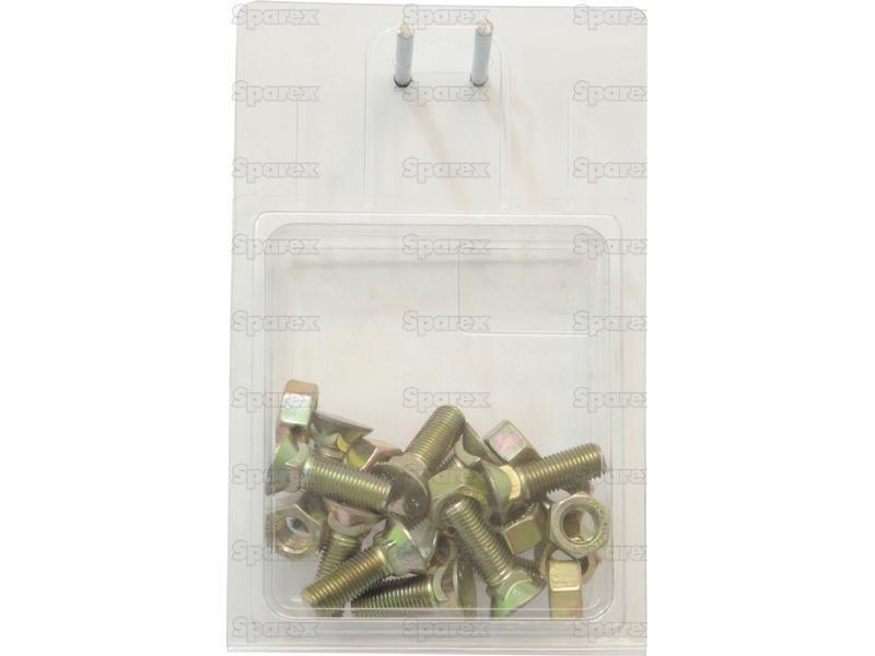Round Countersunk Square Hex Bolt & Nut (TFCC) - 7/16'' x 1 3/8'' Tensile strength 8.8 (10 pcs. Agripak)