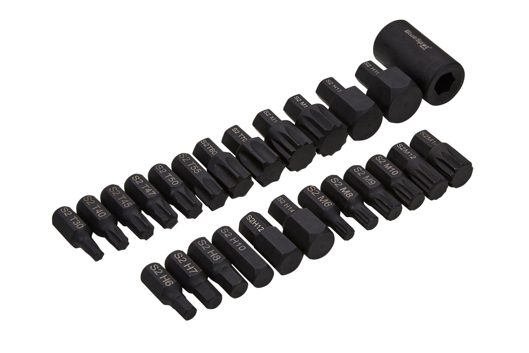 Blue Spot Tools 25 PCE 1/2" Interchangeable Impact Bit Set in BMC