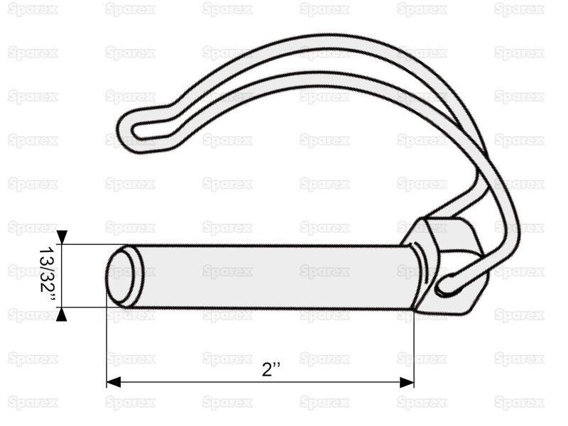 Pipe Linch Pin, Pin Ø10mm x 55mm ( )