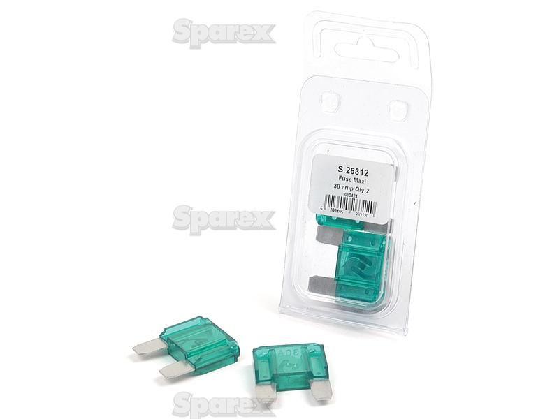 Maxi Blade Fuse Amps Green x 2 pcs. Agripak