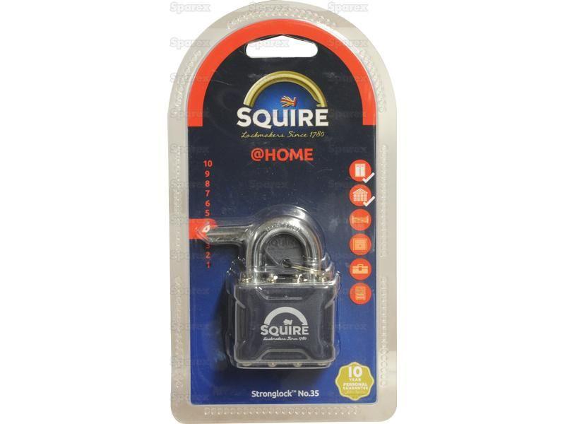 Squire Stronglock Pin Tumbler Padlock - Steel, Body width: 38mm (Security rating: 4)