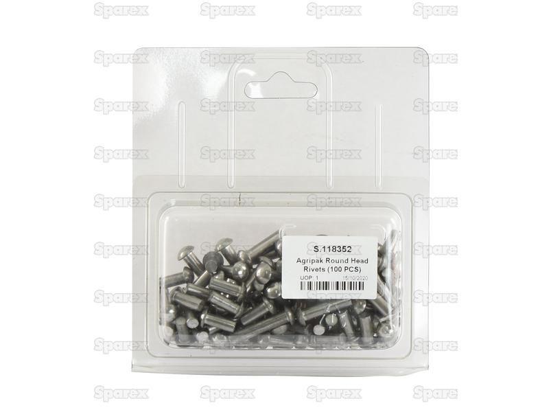 Agripak Round Head Rivets (100 PCS)